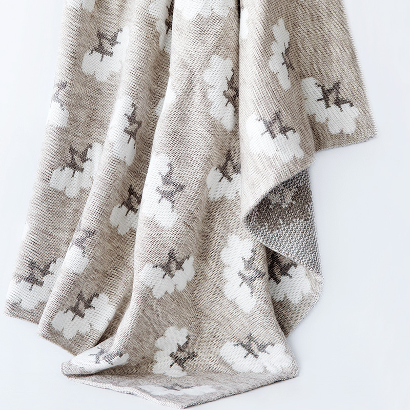 コットン柄のやさしいおくるみ - 画像 (2)