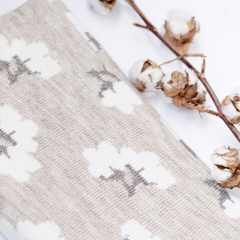 コットン柄のやさしいおくるみ - 画像 (3)