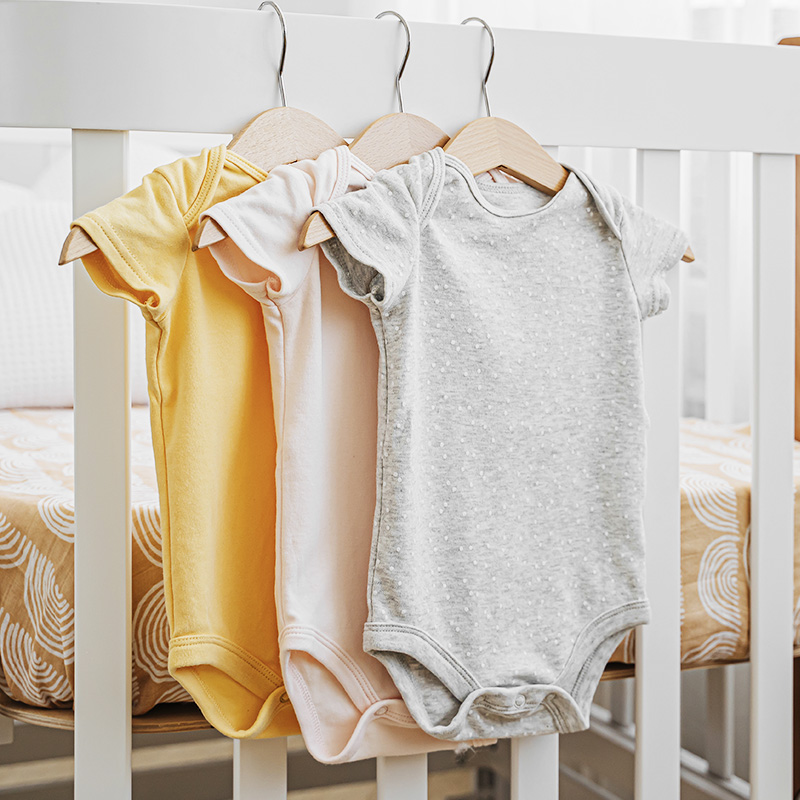 シンプルロンパース(オーガニックコットン) - 画像 (3)