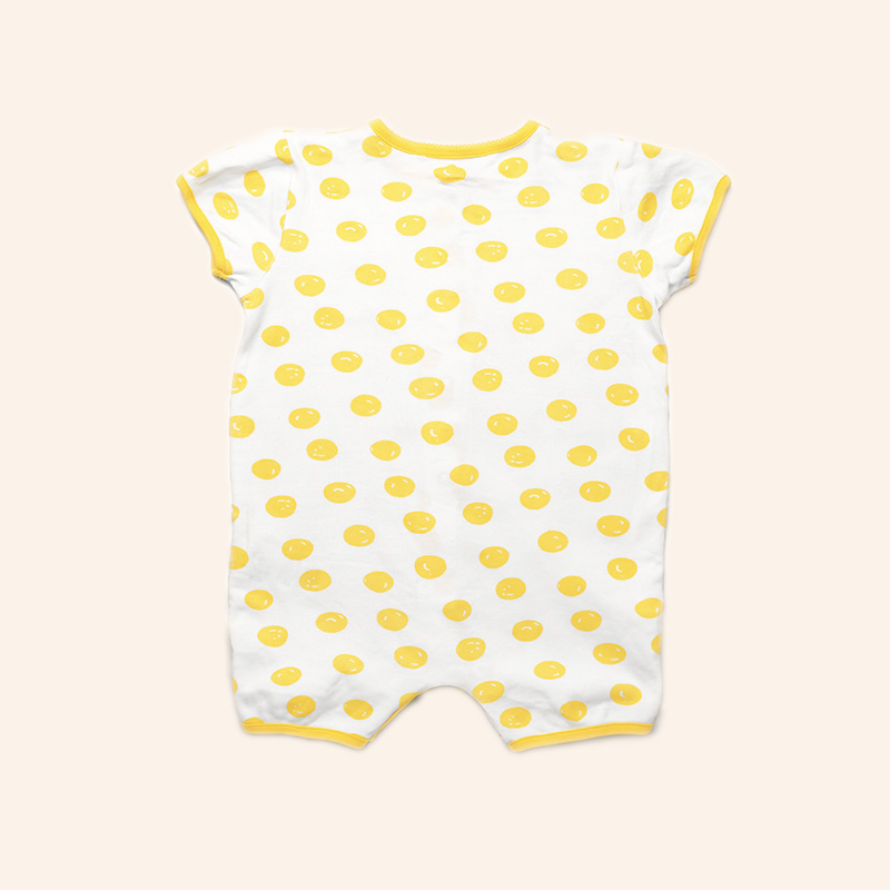 水玉ロンパース（オーガニックコットン） - 画像 (4)