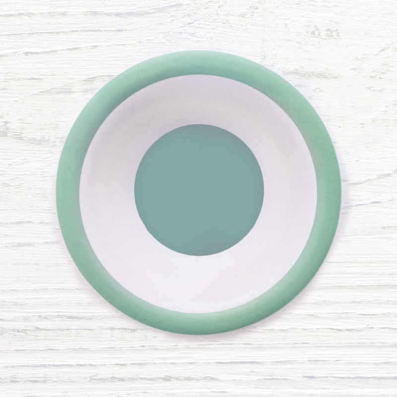 食器3点セット(パステルグリーン×ホワイト) - 画像 (3)